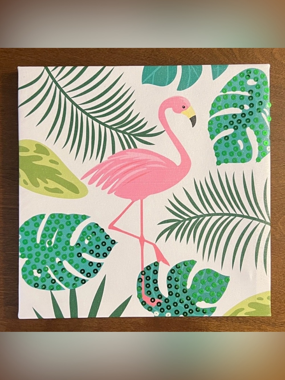 Tropical Flamingo Canvas Art